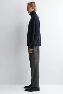 KASCHMIRPULLOVER MIT HOHEM KRAGEN
