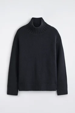 KASCHMIRPULLOVER MIT HOHEM KRAGEN