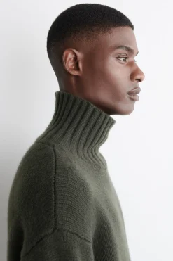 KASCHMIRPULLOVER MIT HOHEM KRAGEN