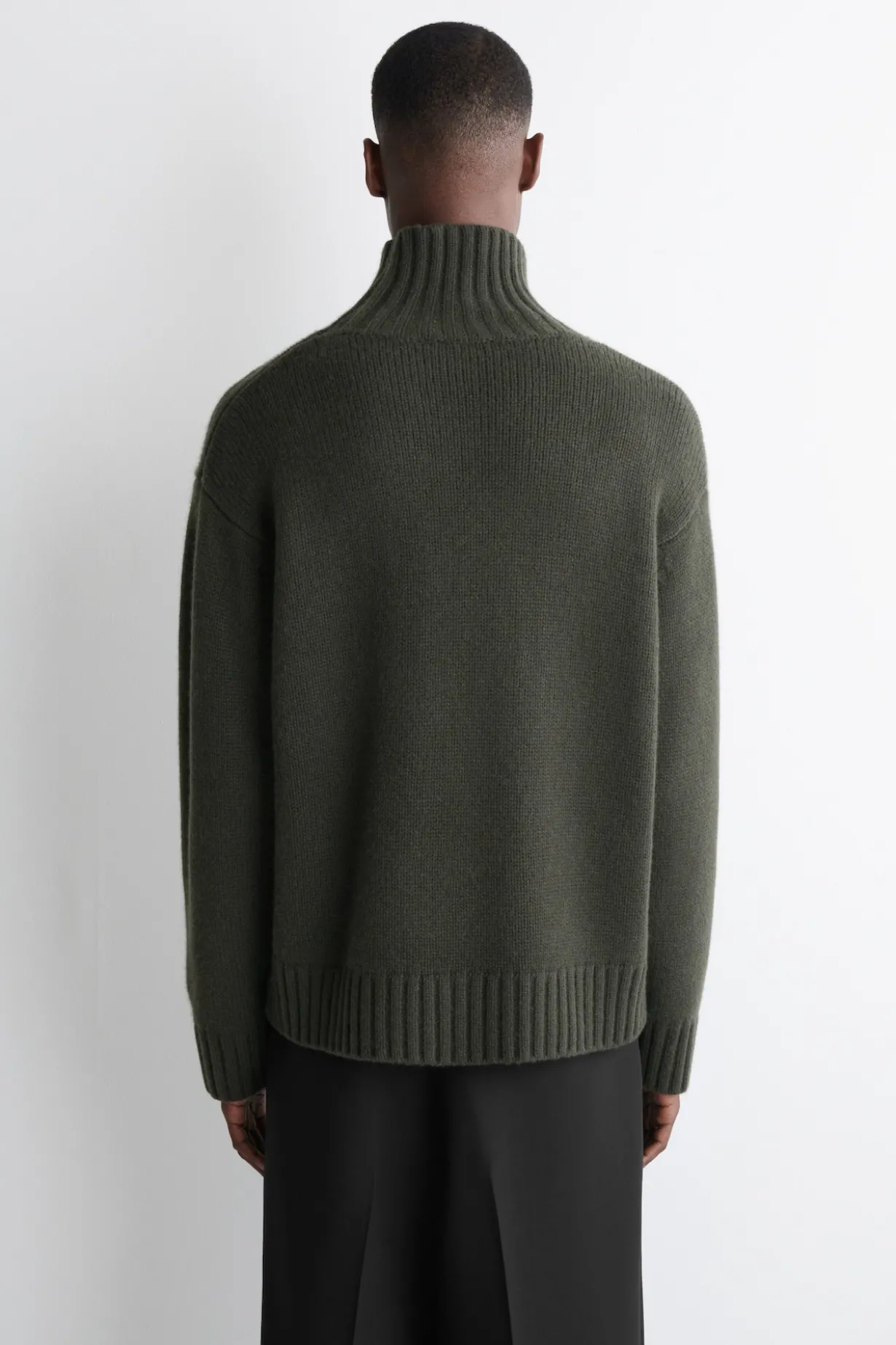 KASCHMIRPULLOVER MIT HOHEM KRAGEN