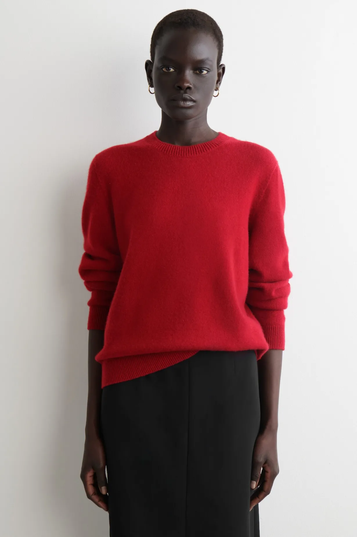 KASCHMIRPULLOVER MIT RUNDHALSAUSSCHNITT