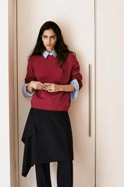 KASCHMIRPULLOVER MIT RUNDHALSAUSSCHNITT