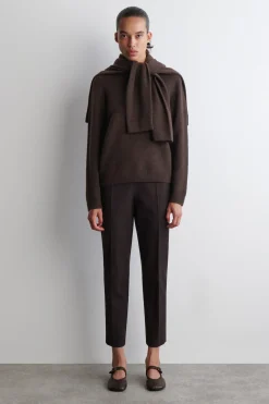 KASCHMIRPULLOVER MIT RUNDHALSAUSSCHNITT