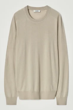 KASCHMIRPULLOVER MIT RUNDHALSAUSSCHNITT