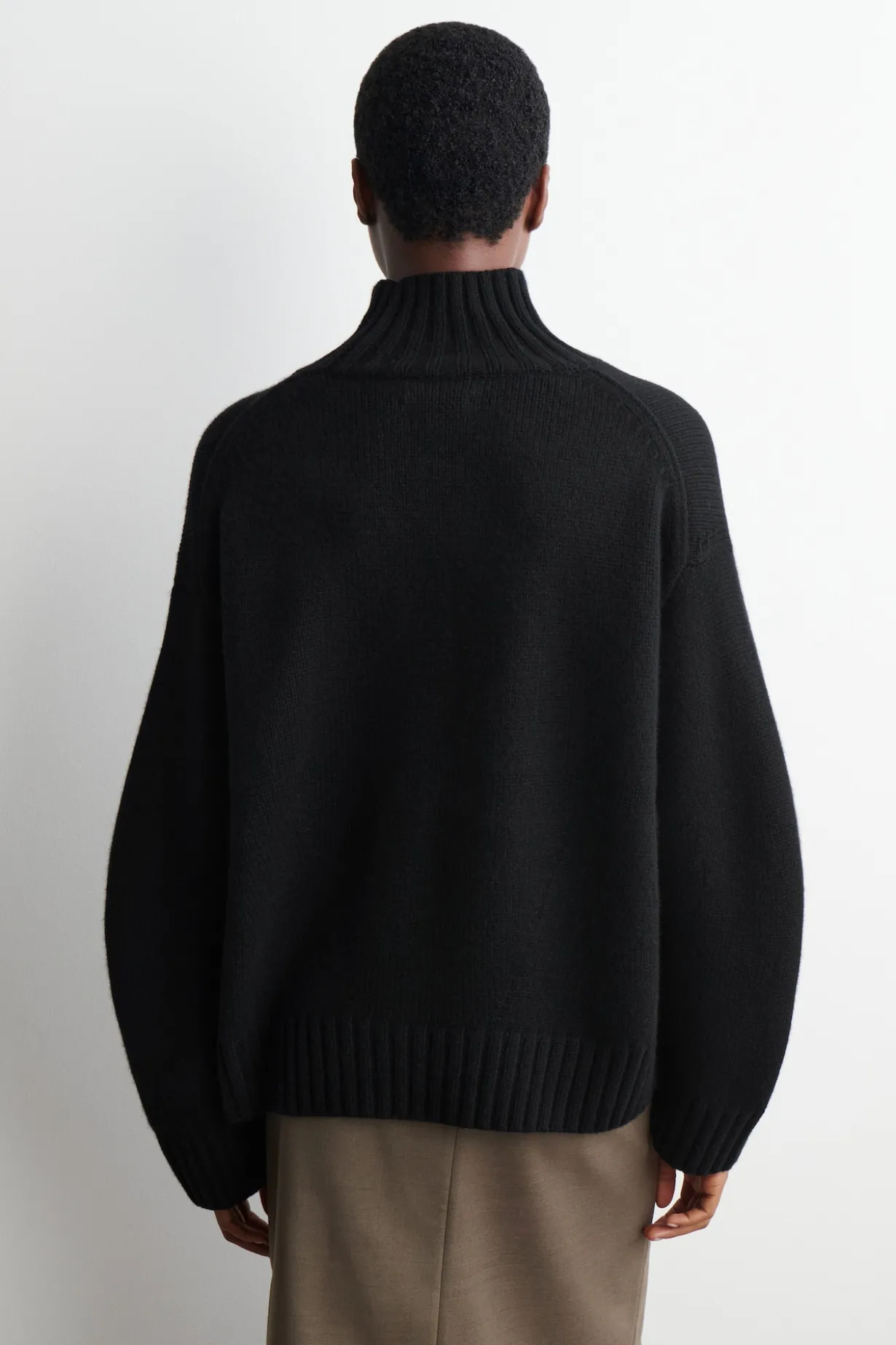 KASCHMIRPULLOVER MIT STEHKRAGEN