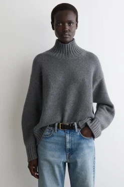 KASCHMIRPULLOVER MIT STEHKRAGEN