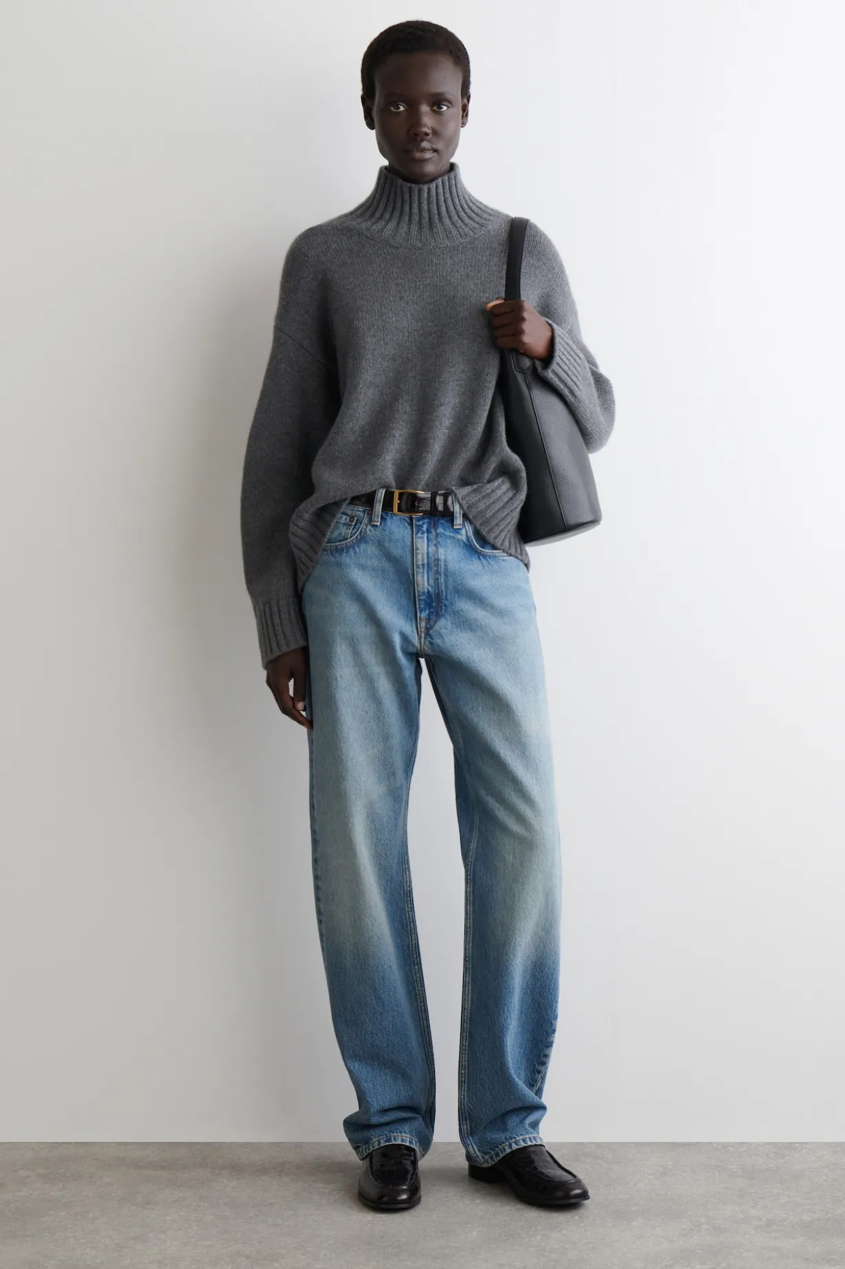 KASCHMIRPULLOVER MIT STEHKRAGEN