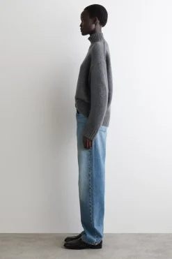 KASCHMIRPULLOVER MIT STEHKRAGEN