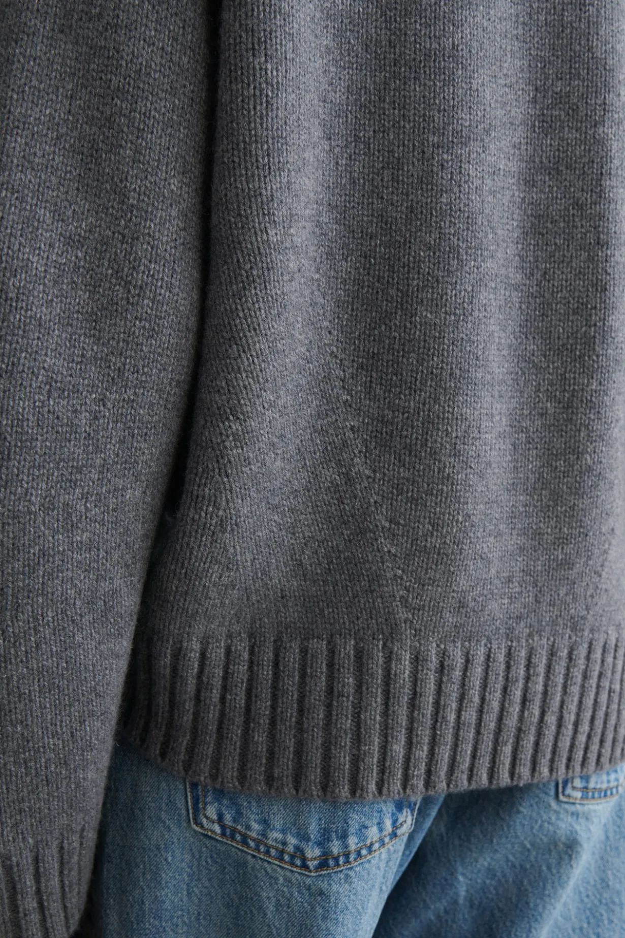 KASCHMIRPULLOVER MIT STEHKRAGEN