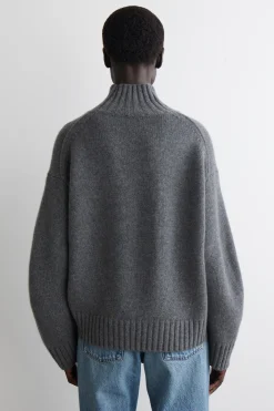 KASCHMIRPULLOVER MIT STEHKRAGEN