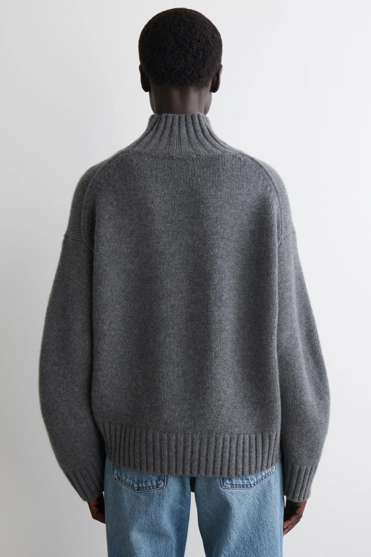 KASCHMIRPULLOVER MIT STEHKRAGEN