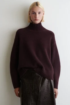 KASCHMIRPULLOVER MIT STEHKRAGEN