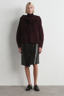 KASCHMIRPULLOVER MIT STEHKRAGEN