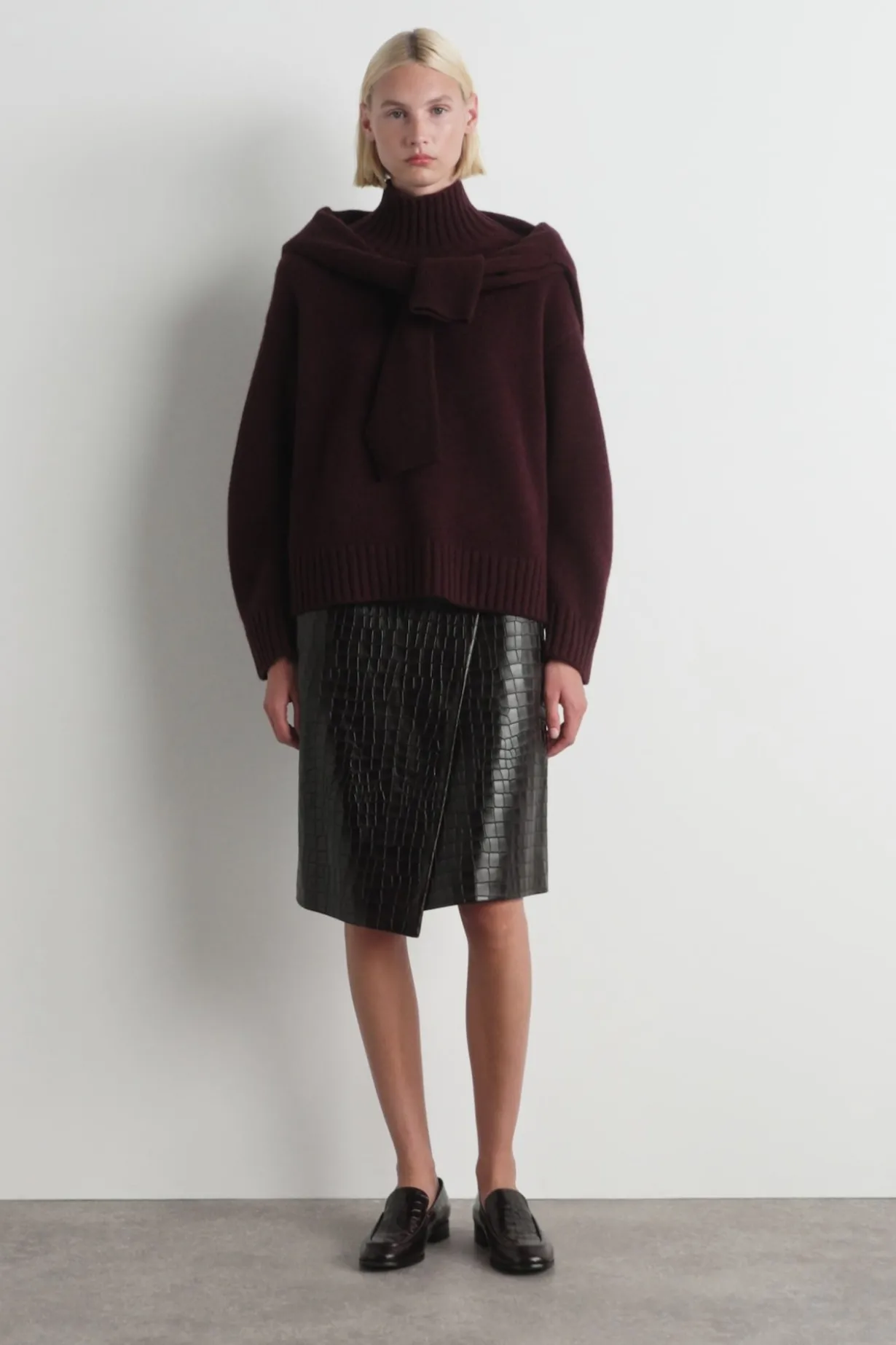 KASCHMIRPULLOVER MIT STEHKRAGEN