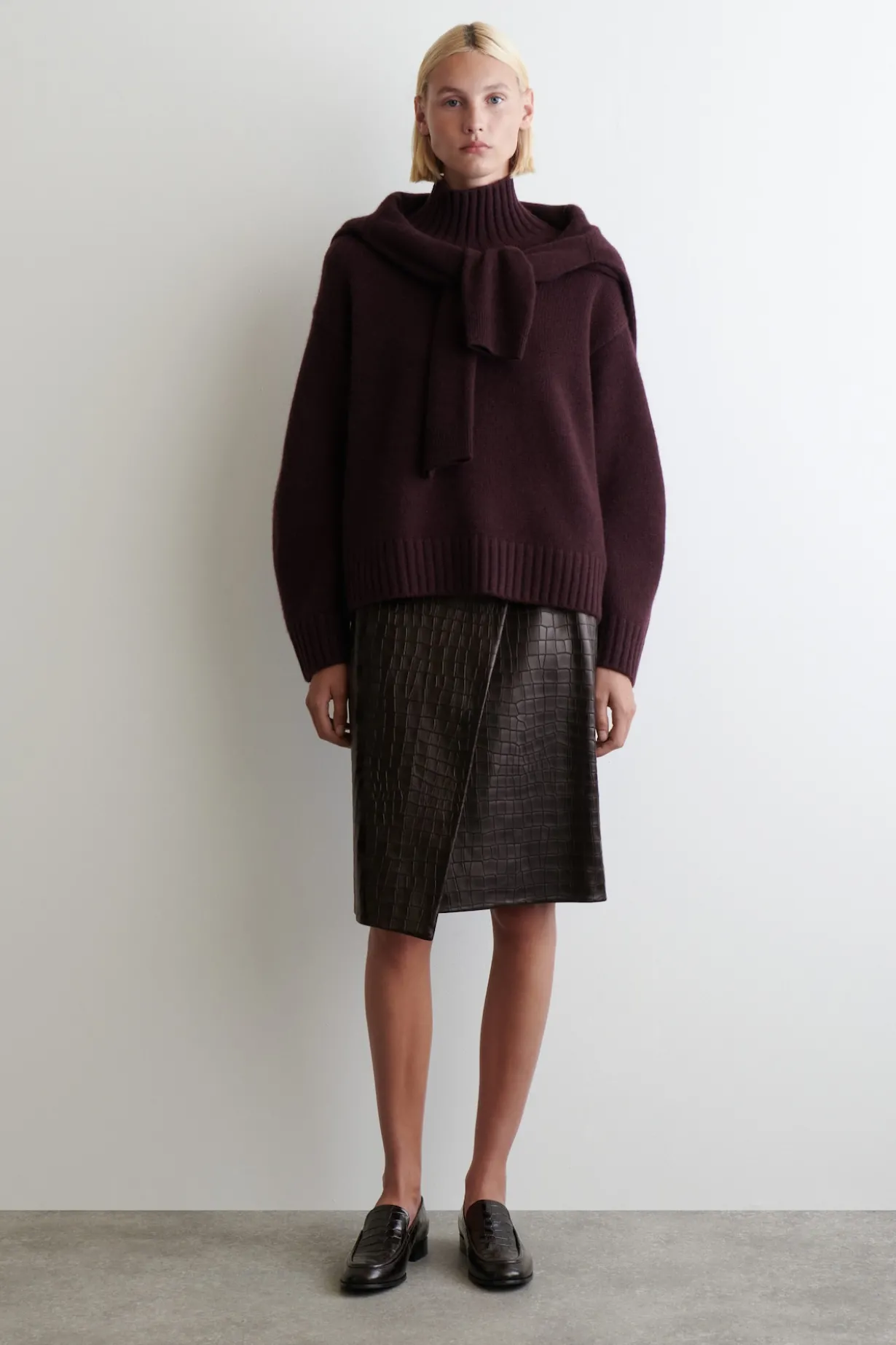 KASCHMIRPULLOVER MIT STEHKRAGEN