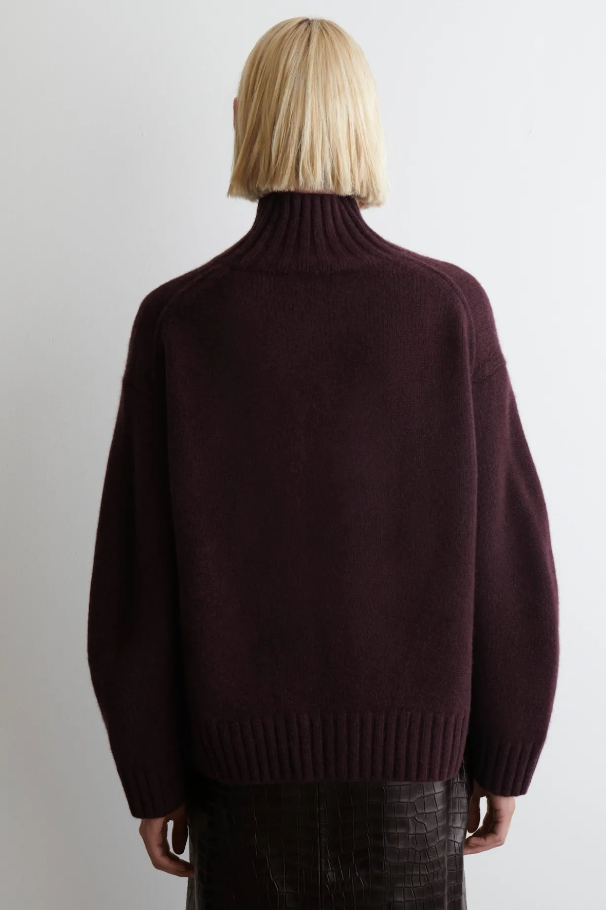 KASCHMIRPULLOVER MIT STEHKRAGEN