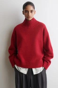 KASCHMIRPULLOVER MIT STEHKRAGEN