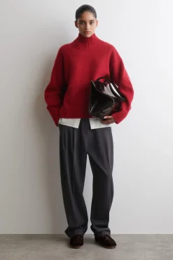 KASCHMIRPULLOVER MIT STEHKRAGEN