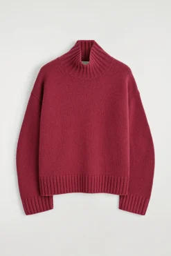 KASCHMIRPULLOVER MIT TRICHTERKRAGEN