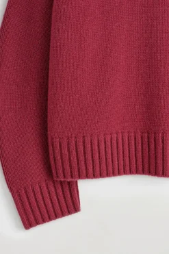 KASCHMIRPULLOVER MIT TRICHTERKRAGEN