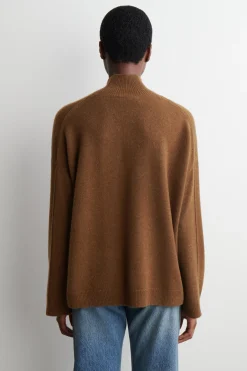 KASCHMIRPULLOVER MIT TRICHTERKRAGEN