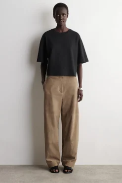 KASTENFÖRMIGES OVERSIZED-T-SHIRT AUS BAUMWOLLE
