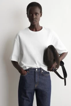 KASTENFÖRMIGES OVERSIZED-T-SHIRT AUS BAUMWOLLE