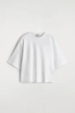 KASTENFÖRMIGES OVERSIZED-T-SHIRT AUS BAUMWOLLE