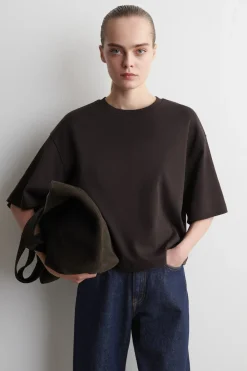 KASTENFÖRMIGES OVERSIZED-T-SHIRT AUS BAUMWOLLE