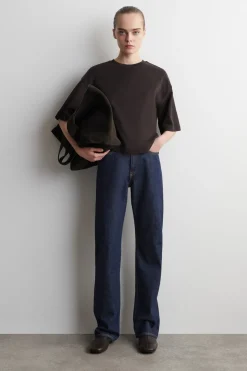 KASTENFÖRMIGES OVERSIZED-T-SHIRT AUS BAUMWOLLE