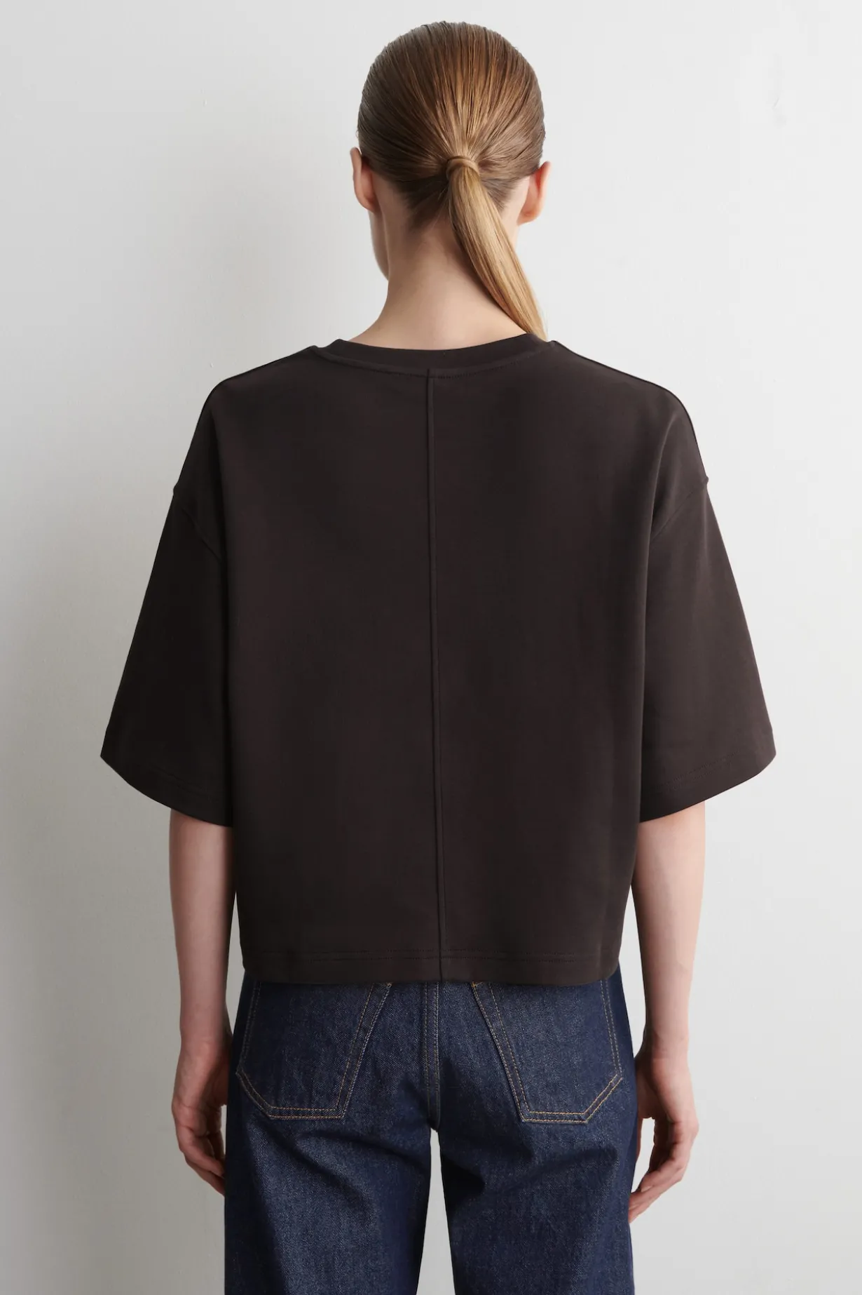 KASTENFÖRMIGES OVERSIZED-T-SHIRT AUS BAUMWOLLE