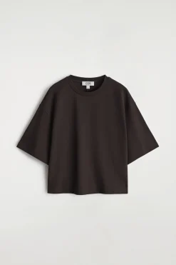 KASTENFÖRMIGES OVERSIZED-T-SHIRT AUS BAUMWOLLE
