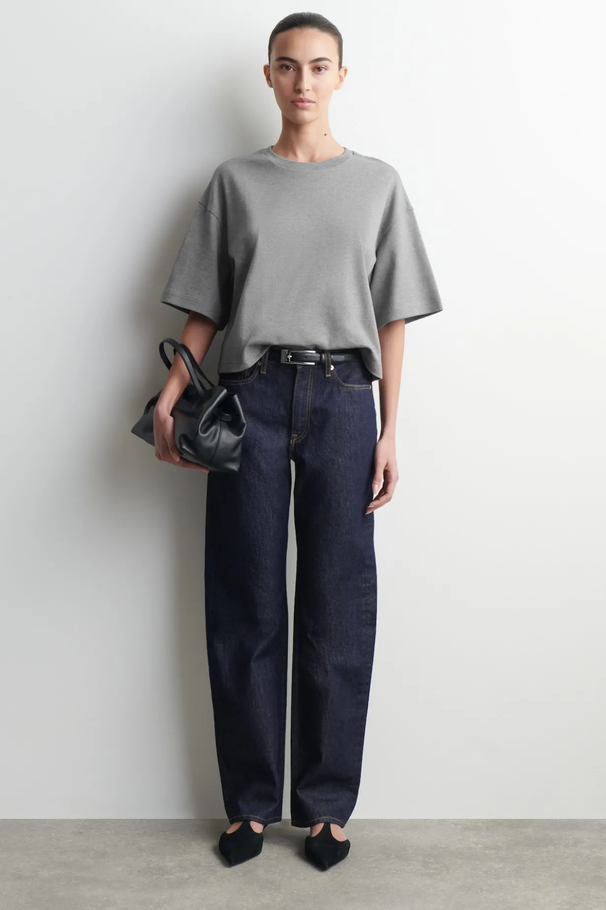 KASTENFÖRMIGES OVERSIZED-T-SHIRT AUS BAUMWOLLE
