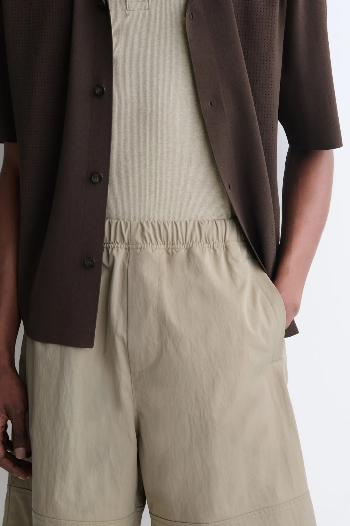 KNIELANGE SHORTS AUS BAUMWOLLE