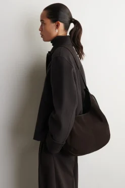 KNOLL SCHULTERTASCHE - VELOURSLEDER