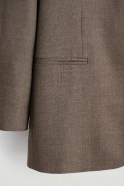 KRAGENLOSER BLAZER AUS WOLL-MIX