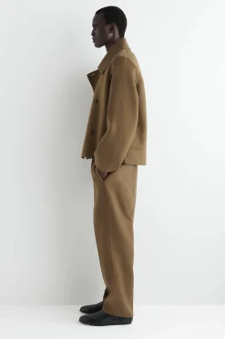 KURZE CABANJACKE AUS DOUBLEFACE-WOLLE