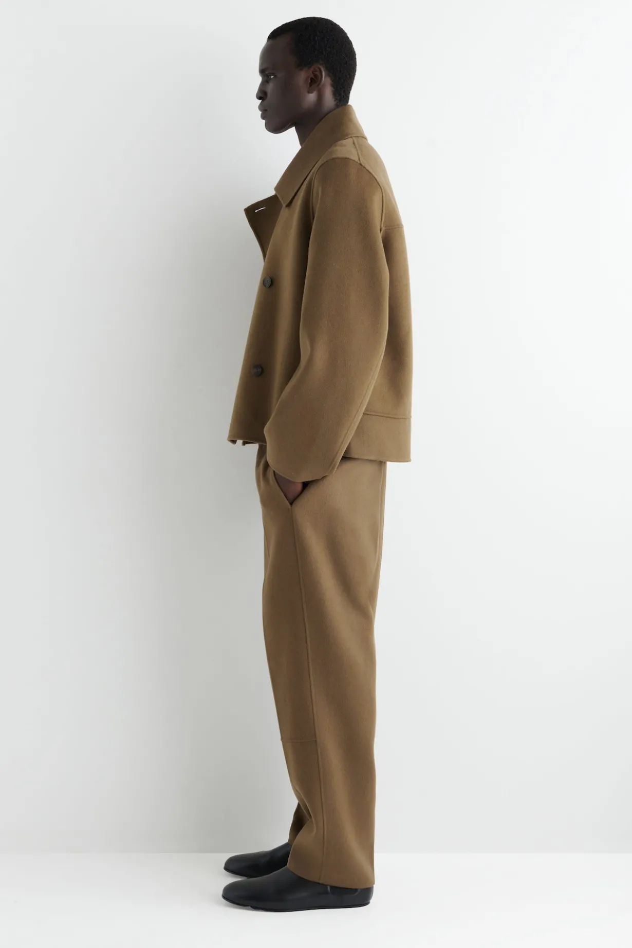 KURZE CABANJACKE AUS DOUBLEFACE-WOLLE