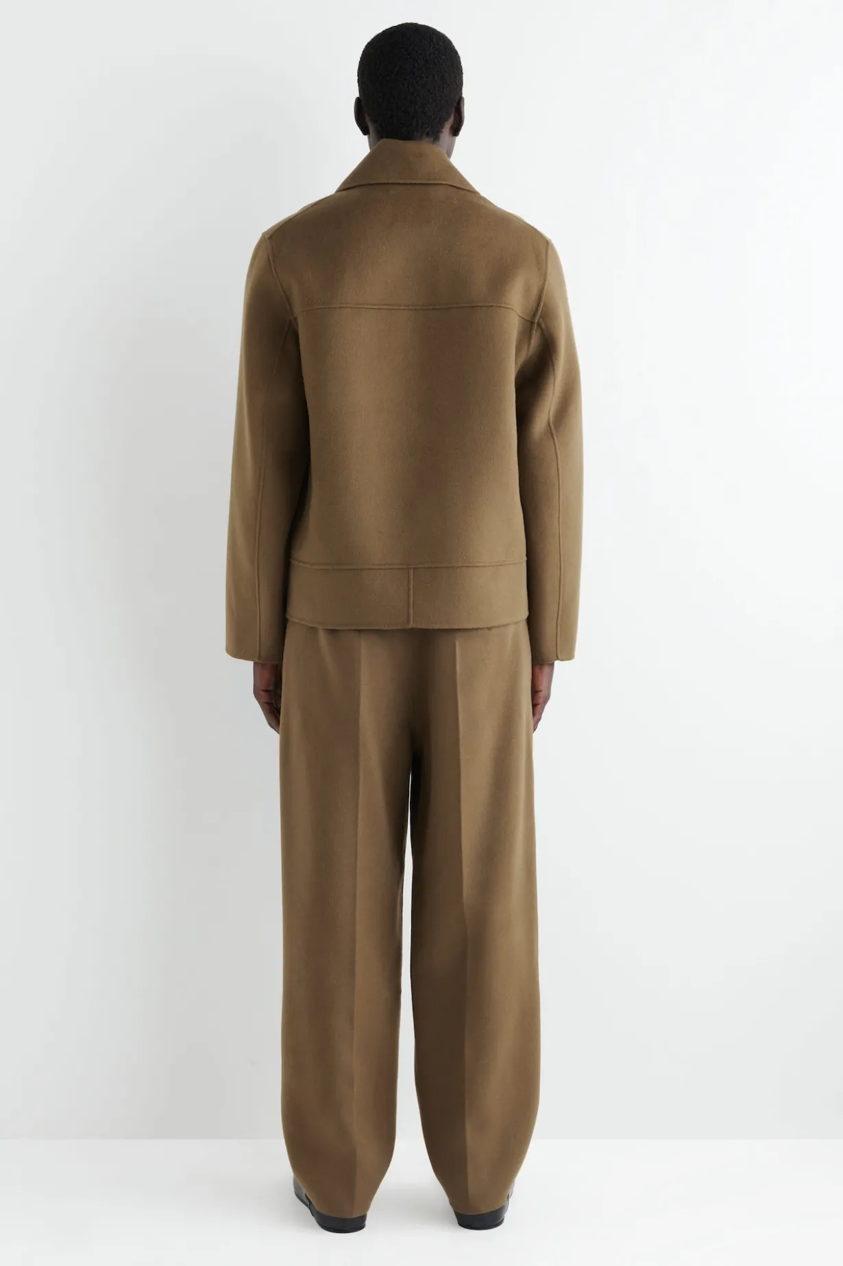 KURZE CABANJACKE AUS DOUBLEFACE-WOLLE