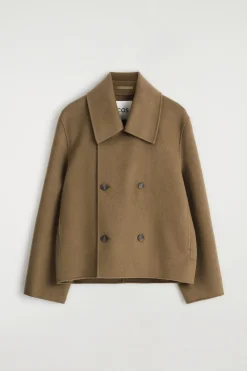 KURZE CABANJACKE AUS DOUBLEFACE-WOLLE
