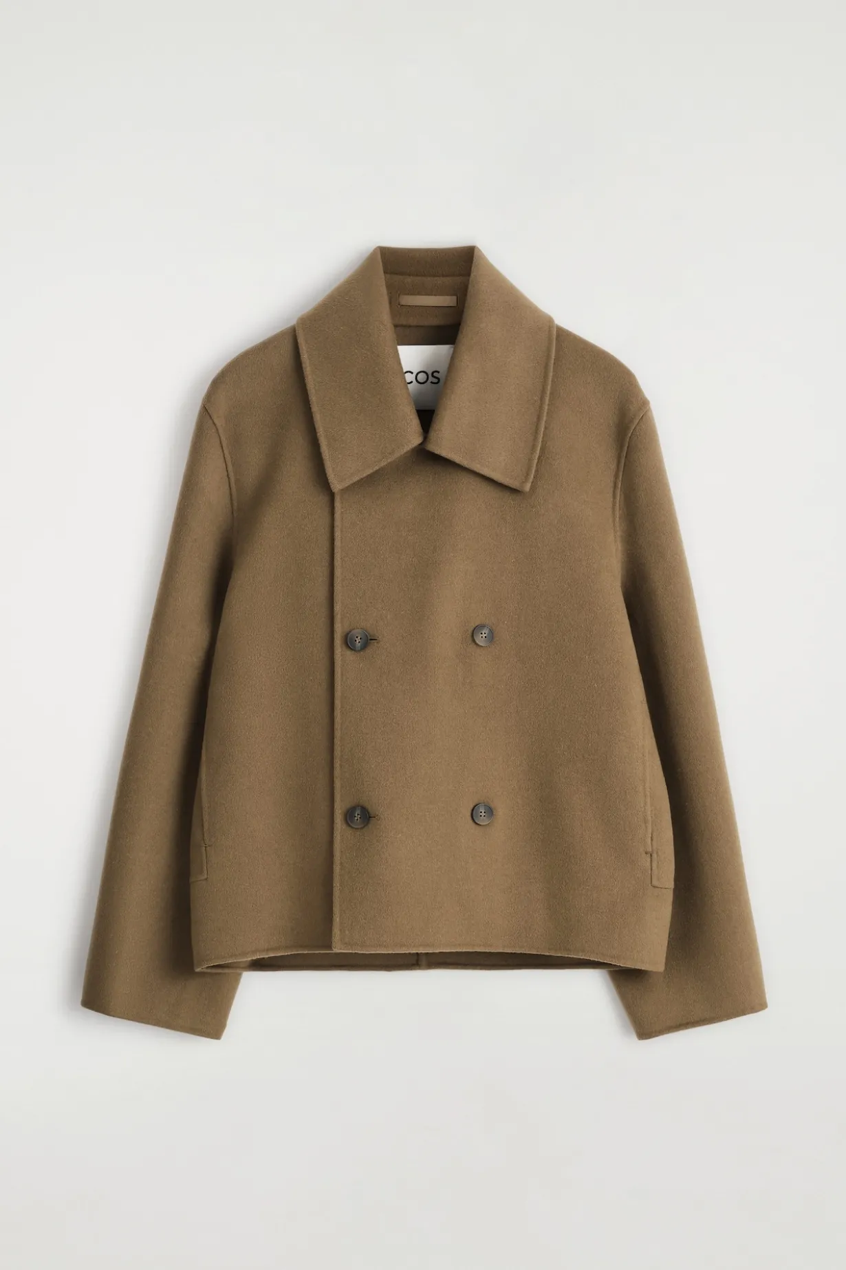KURZE CABANJACKE AUS DOUBLEFACE-WOLLE
