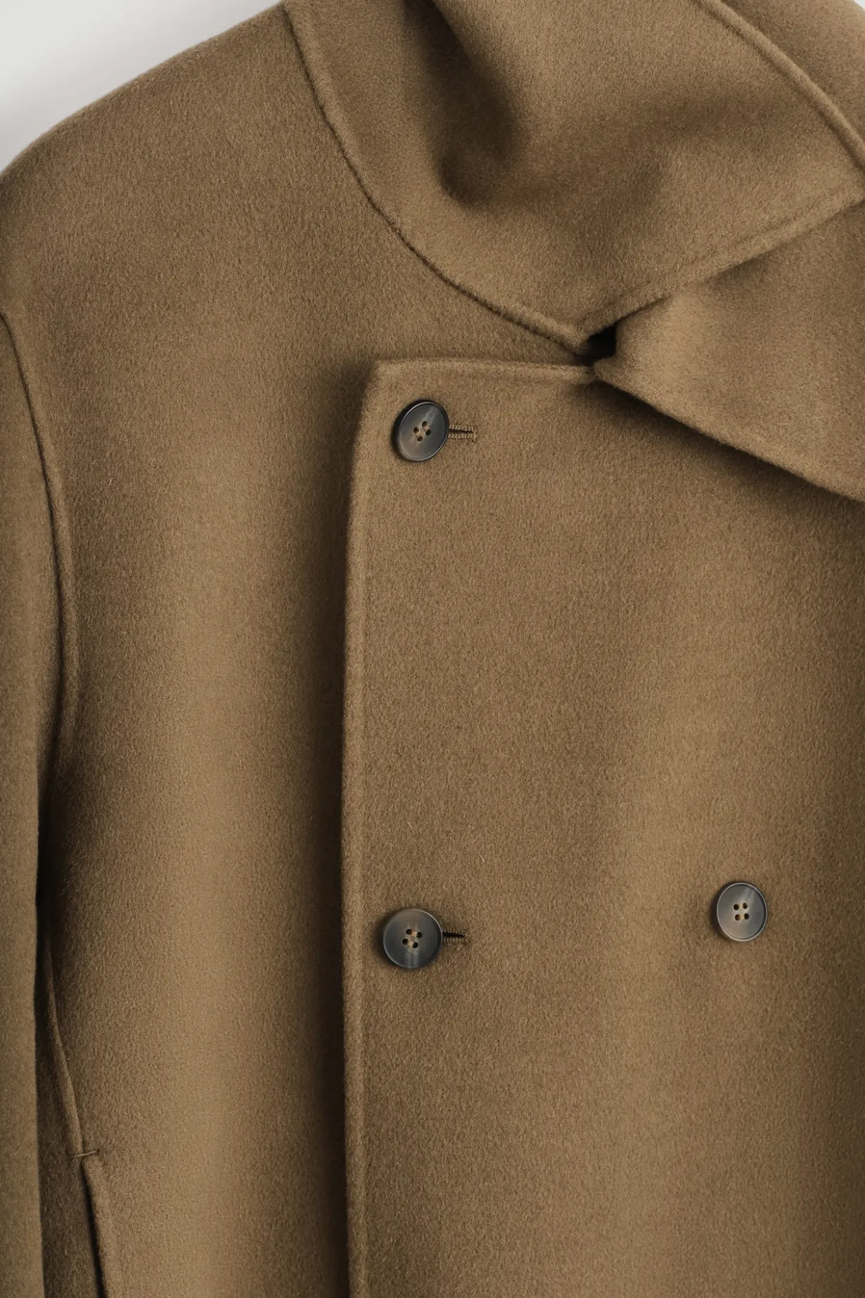 KURZE CABANJACKE AUS DOUBLEFACE-WOLLE