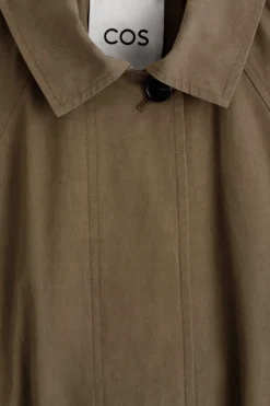 KURZER TRENCHCOAT AUS BAUMWOLLE MIT GÜRTEL