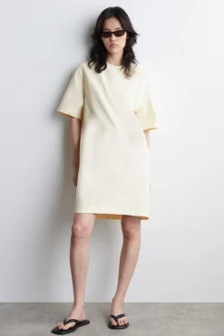 KURZES T-SHIRT-KLEID AUS BAUMWOLLE
