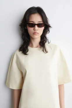 KURZES T-SHIRT-KLEID AUS BAUMWOLLE