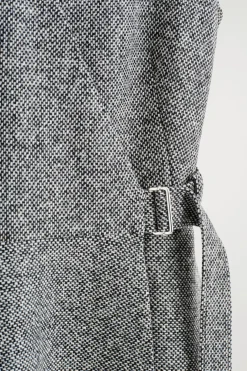 KURZES WICKELKLEID AUS TWEED