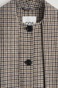 KURZJACKE AUS DOUBLEFACE-WOLLE MIT SCHAL