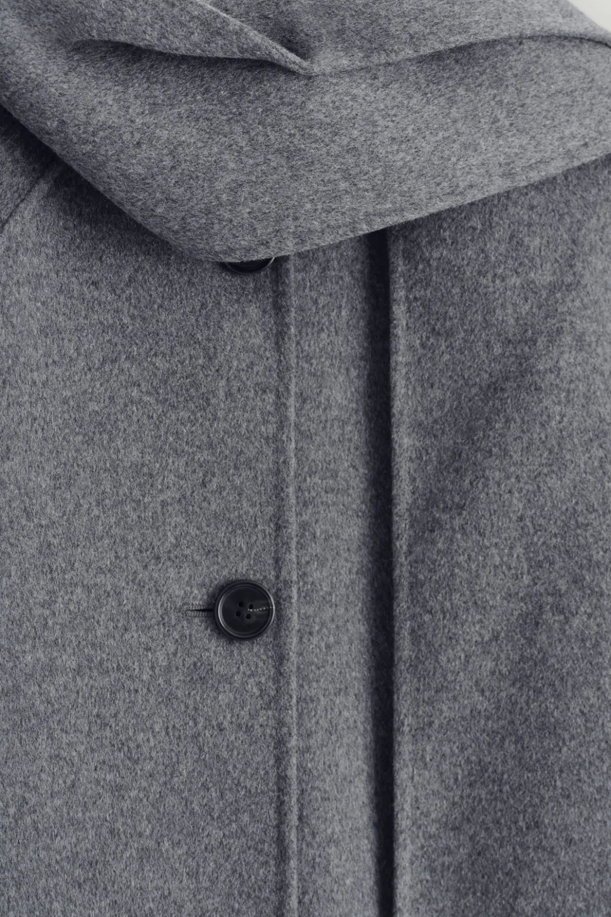 KURZJACKE AUS DOUBLEFACE-WOLLE MIT SCHAL