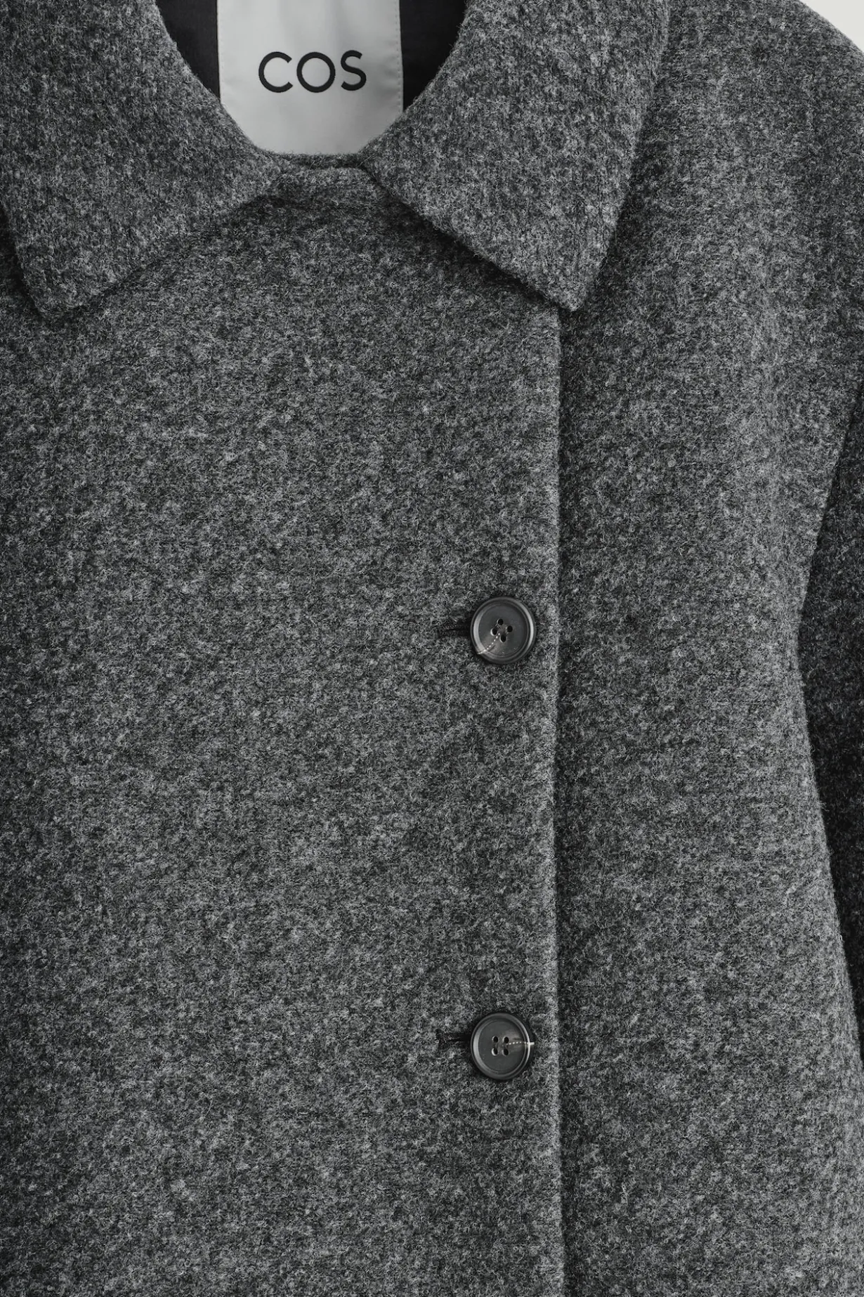 KURZJACKE AUS GEKOCHTEM WOLL-MIX