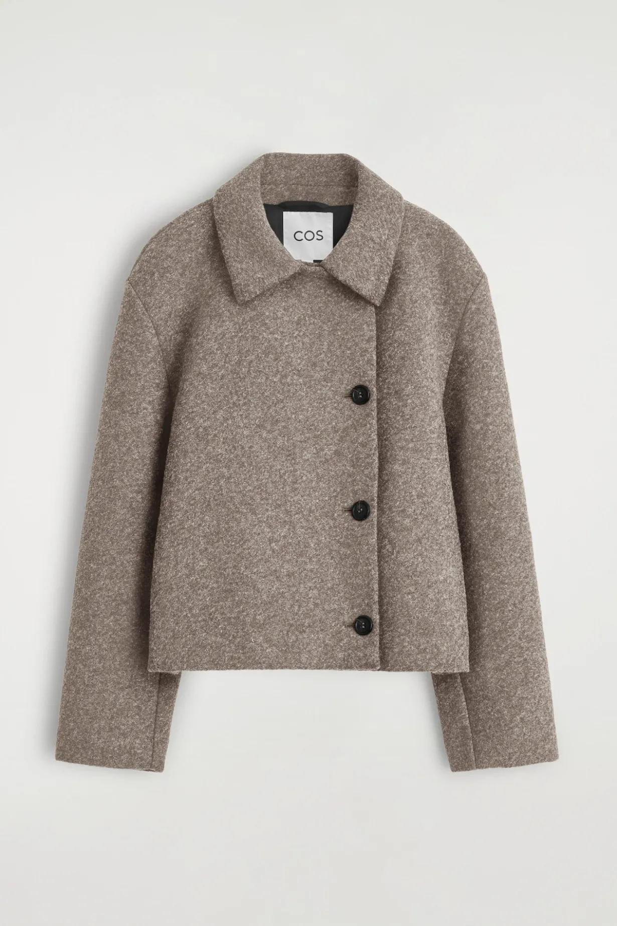 KURZJACKE AUS GEKOCHTEM WOLL-MIX